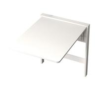 Table Pliante Murale, Tablette Murale Rabattable, Installation Stable par Perforation, Convient pour Chambre, Cuisine, Salon(White)