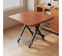 Table Pliante, Petite Table à Manger Domestique, Prête à l'emploi, Aucune Installation Requise, Adaptée Aux Restaurants, Appartements, Bureaux, Camping(Orange,80cm)
