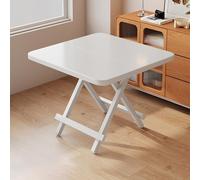 Table Pliante, Petite Table à Manger Domestique, Prête à l'emploi, Aucune Installation Requise, Adaptée Aux Restaurants, Appartements, Bureaux, Camping(White,80cm)
