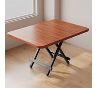 Table Pliante, Petite Table à Manger Domestique, Prête à l'emploi, Aucune Installation Requise, Adaptée Aux Restaurants, Appartements, Bureaux, Camping(Orange,100cm)