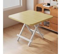 Table Pliante, Petite Table à Manger Domestique, Prête à l'emploi, Aucune Installation Requise, Adaptée Aux Restaurants, Appartements, Bureaux, Camping(Yellow,80cm)