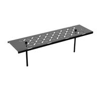 Table pliante - Plaques de connexion de table - Produits de camping MES - Plateau de table de camping noir minimaliste et élégant - Accessoire de table de camping pour barbecue, pique-nique, camping