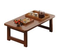 Table Pliante Polyvalente Lit Ou Repas Table Pique-Nique en Plein Air Bureau D'appoint pour Étudiants en Cité Universitaire, Plateau Portable Étudier Au Lit Ou Grignoter(BrownB,60 * 40 * 40cm)