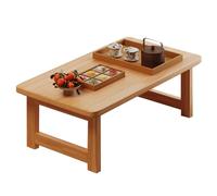 Table Pliante Polyvalente Lit Ou Repas Table Pique-Nique en Plein Air Bureau D'appoint pour Étudiants en Cité Universitaire, Plateau Portable Étudier Au Lit Ou Grignoter(Wood,80 * 40 * 40cm)