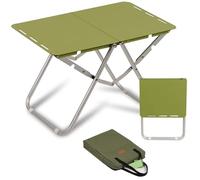 Table pliante portable pour l'extérieur - Petite table de camping 58 x 35 cm, design en aluminium sans installation pour pique-niques, barbecues, petits déjeuners et fêtes