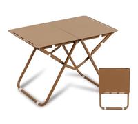 Table pliante portable pour l'extérieur - Petite table de camping 58 x 35 cm, design en aluminium sans installation pour pique-niques, barbecues, petits déjeuners et fêtes