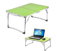 Table pliante portable pour ordinateur portable - 60 x 40 x 26 cm - Plateau de lit polyvalent et table de camping - Idéal pour le petit déjeuner, les études, l'écriture, le dortoir d'étudiant, le