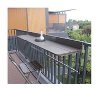Table Pliante pour Balcon, Table Suspendue multifonctionnelle à Hauteur réglable, Petit Espace de Travail et de Repas extérieur (60 x 37 cm)