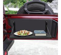 Table pliante pour hayon avec capacité de charge de 75 lb pour Jeep Wrangler JK 2007-2017 & Overlanding & Aventure en plein air black