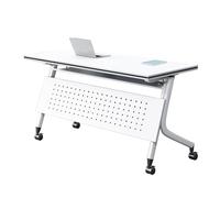 Table Pliante pour réunions et séminaires, Table de conférence Pliante avec Rabats d'intimité et Roues for Salle de Classe de Bureau, Plusieurs Tailles(120 * 50 * 75cm/47 * 20 * 29 in)