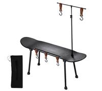 Table pliante pour skateboard - Table de camping portable 79 x 20,5 x 37 cm en bois PP | Bureau décoratif pour extérieur, meubles pliables légers pour barbecue, plage, randonnée, pêche, pic