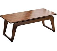 Table pliante rectangulaire en bambou de style japonais - Centre de table multifonction pour la maison, le thé, la salle à manger, les enfants, les petits espaces