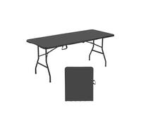VEVOR Table pliante rectangulaire en plastique 180x74x74 cm - Capacité 130 kg, solide et stable