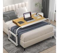 Table pliante réglable pour ordinateur portable, coulissante sous le canapé, idéale pour les personnes handicapées et grandes