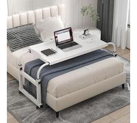 Table pliante réglable pour ordinateur portable, coulissante sous le canapé, idéale pour les personnes handicapées et grandes