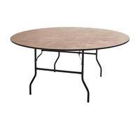 Table pliante ronde en bois - MOB EVENT PRO - 170cm - 10 personnes - Noir - Pliable