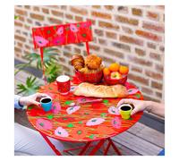 Table pliante - Garden Paradise Coquelicots - Pylones Coquelicots