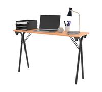 Table pliante Séminaire 2 places - Hêtre/Noir