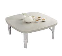 Table pliante style japonais Table basse / Table d'étude / Table à manger / Petite table carrée pour baie vitrée dans tatami chambre (C 60cm) (G 60cm)