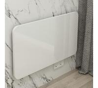 Table pliante sur le mur, table murale pliante, support en acier réglable, lisse et résistant aux rayures, convient pour les ordinateurs portables, livres ou vaisselle