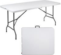 Table pliante Table de camping Table de jardin Table de buffet avec poignée 180x75x74cm max. 150kg