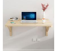 Table Pliante, Table Murale Pliable, Bureau d'ordinateur Mural, Pliable au Mur, Support Robuste, idéal pour Les Petits Bureaux flottants pour Enfants, Peu encombrants