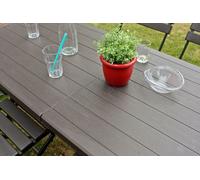 Table pliante TABORA, aspect bois