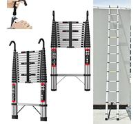 Table pliante télescopique en aluminium de 6,2 m pour la maison, légère et portable, multi-usage avec crochets réglables, idéale pour les repas en plein air et les événements