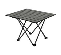 Table pliante Well Home en métal noir 56x40x46cm