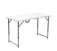 WERKA PRO Table Pliante rectangulaire à Pieds réglables 120x60x74cm