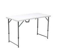 Table pliante - WERKA PRO - Rectangulaire - 120x60x74cm - Pieds réglables - 6 personnes