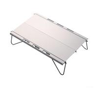 Table portable en alliage d'aluminium pour le camping, la randonnée et les voyages, profil fin plié, configuration rapide en trois étapes, performance extérieure