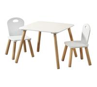 Table pour enfant - KESPER - Modèle 17712 - 1 table - 2 chaises - Blanc
