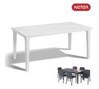 Table pour Jardin pour Extérieur Rectangulaire Résine Keter Futura 165x94XH74