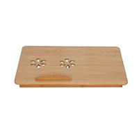 Table pour Ordinateur Portable Bambou Pliable et réglable en Hauteur avec tiroir et Trous d'aération, Bureau pour Ordinateur Portable avec rainure pour Tasse à Eau pour écrire
