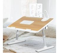 Table pour ordinateur portable Table pour ordinateur portable avec ventilateur de refroidissement réglable en hauteur 22-40 cm Dimensions 40 x 60cm