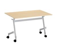 Table rabattable L 120 x P 70 cm hêtre Bruneau Practika Plus pieds aluminium - - Bruneau
