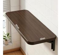 Table Rabattable Multifonctionnelle, Tablette Chevet à Suspendre, 15-30kg | Bureau D'ordinateur, Installation par perçage pour Mur de Bureau, Cuisine, Salle à Manger(Walnut,60X20CM)