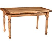 Table Rallonge Champêtre En Bois Massif De Tilleul Massif, Finition Naturelle Multicolore