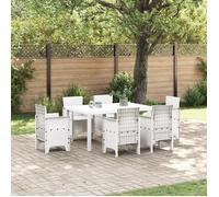 Table D'extérieur Vidaxl Blanc Polypropylène Moyenne Durable