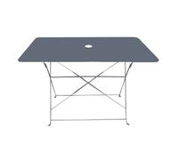 Table de jardin - CHALET & JARDIN - Bistro - Pliable - Acier - Gris