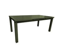 Table Rectangulaire Extensible Santorin 8/10 Personnes En Aluminium Finition Uni Kaki Avec 10 Fauteuils - Jardiline Multicolore