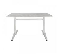 Table rectangulaire inox aluminium (L)1200 x (P)600 mm