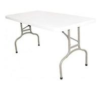 Table pliante rectangulaire Bolero 1,5 m blanche