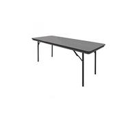 Bolero GC596 Table de banquet rectangulaire en ABS avec cadre pliable en acier Hauteur 750 mm Largeur 1830 mm Longueur 760 mm