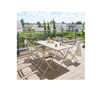Table rectangulaire pliante Greensboro 6p argile Hespéride