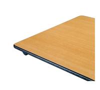 Table rectangulaire pliante plateau hêtre L 120 x P 70 cm - Classique - piétement noir