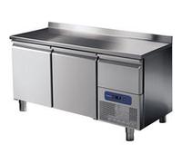 Table Réfrigérée 2 Portes GN 1/1 Dosseret et Tiroir Réfrigéré Virtus Métallisé G