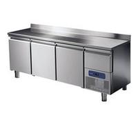 Table Réfrigérée 3 Portes GN 1/1 Dosseret et Tiroir Réfrigéré - Mastro