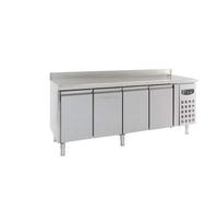 Table réfrigérée 4 portes avec dosseret - 700 positive - Combisteel - R600A4 PortesPleine